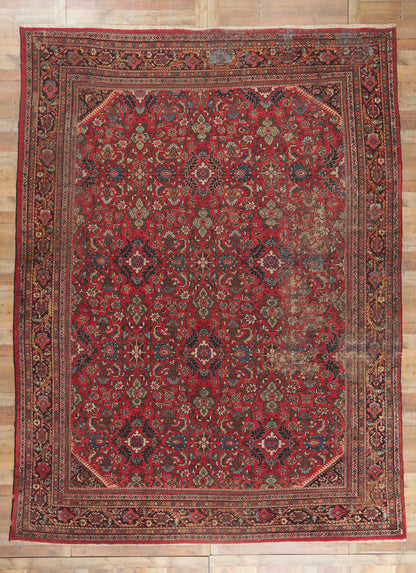 11 x 15 Antique Persian Mahal Rug 78428
