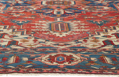 11 x 15 Antique Persian Serapi Rug 78331
