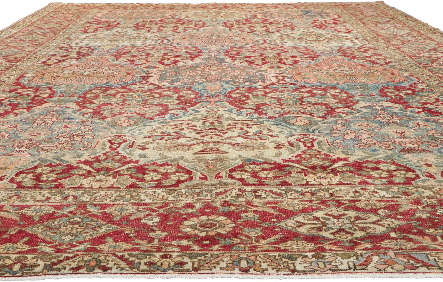 11 x 16 Vintage Persian Bakhtiari Rug 61100