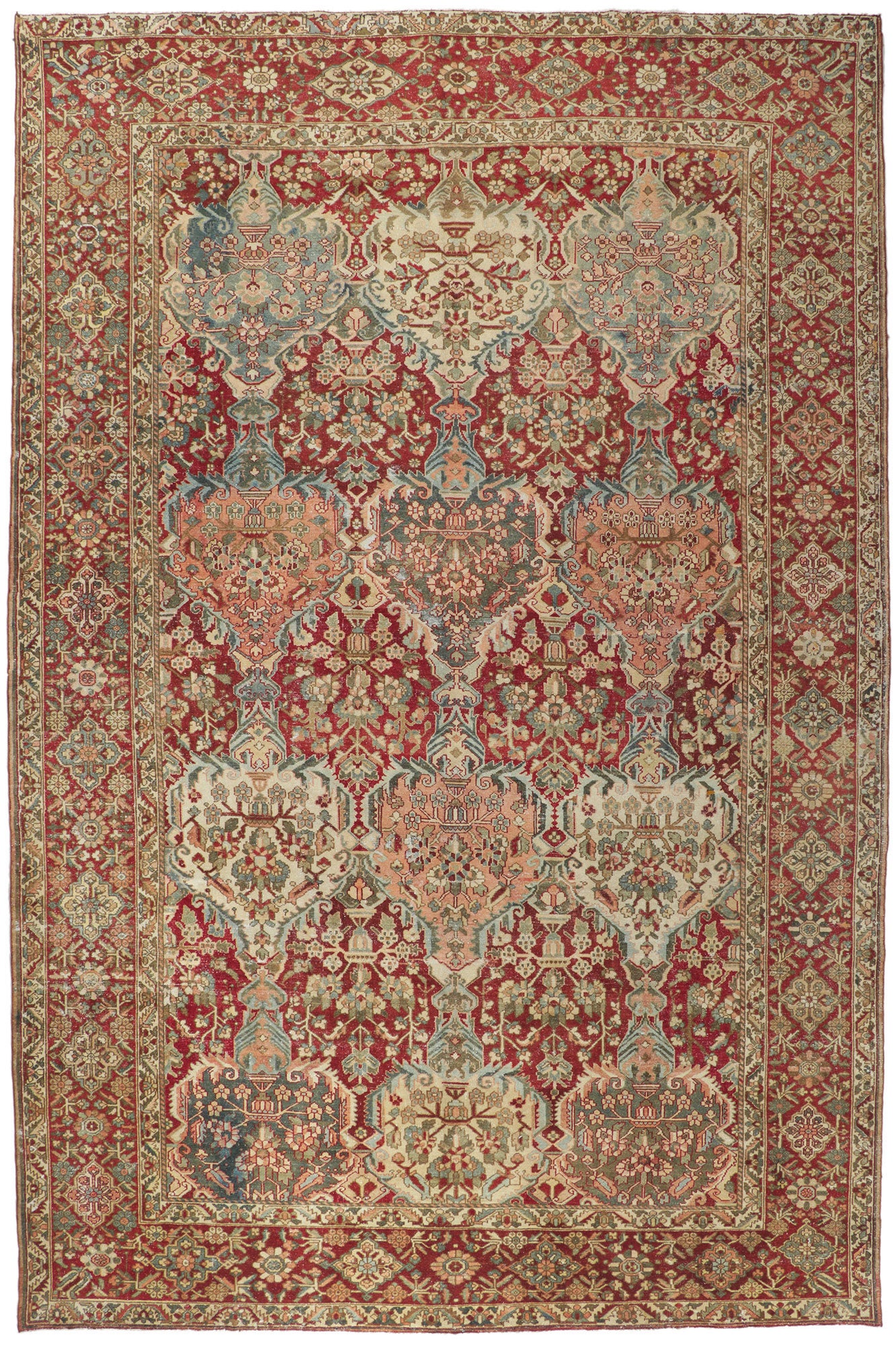 11 x 16 Vintage Persian Bakhtiari Rug 61100