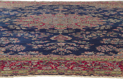 11 x 16 Vintage Persian Kerman Rug 78336