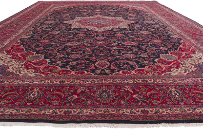 11 x 16 Vintage Persian Mashhad Rug 61204