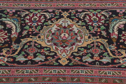 11 x 16 Vintage Persian Tabriz Wool and Silk Rug 78332