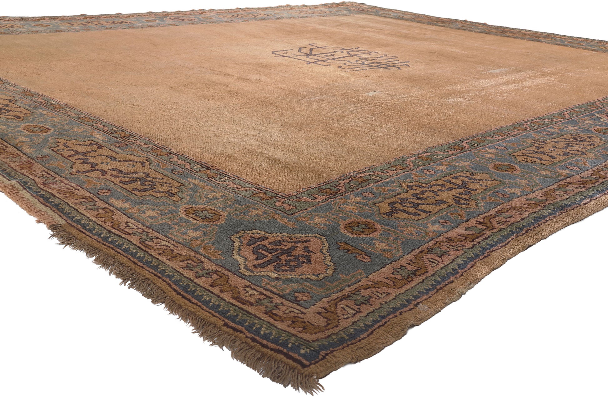 11 x 13 Antique Turkish Oushak Rug 72801