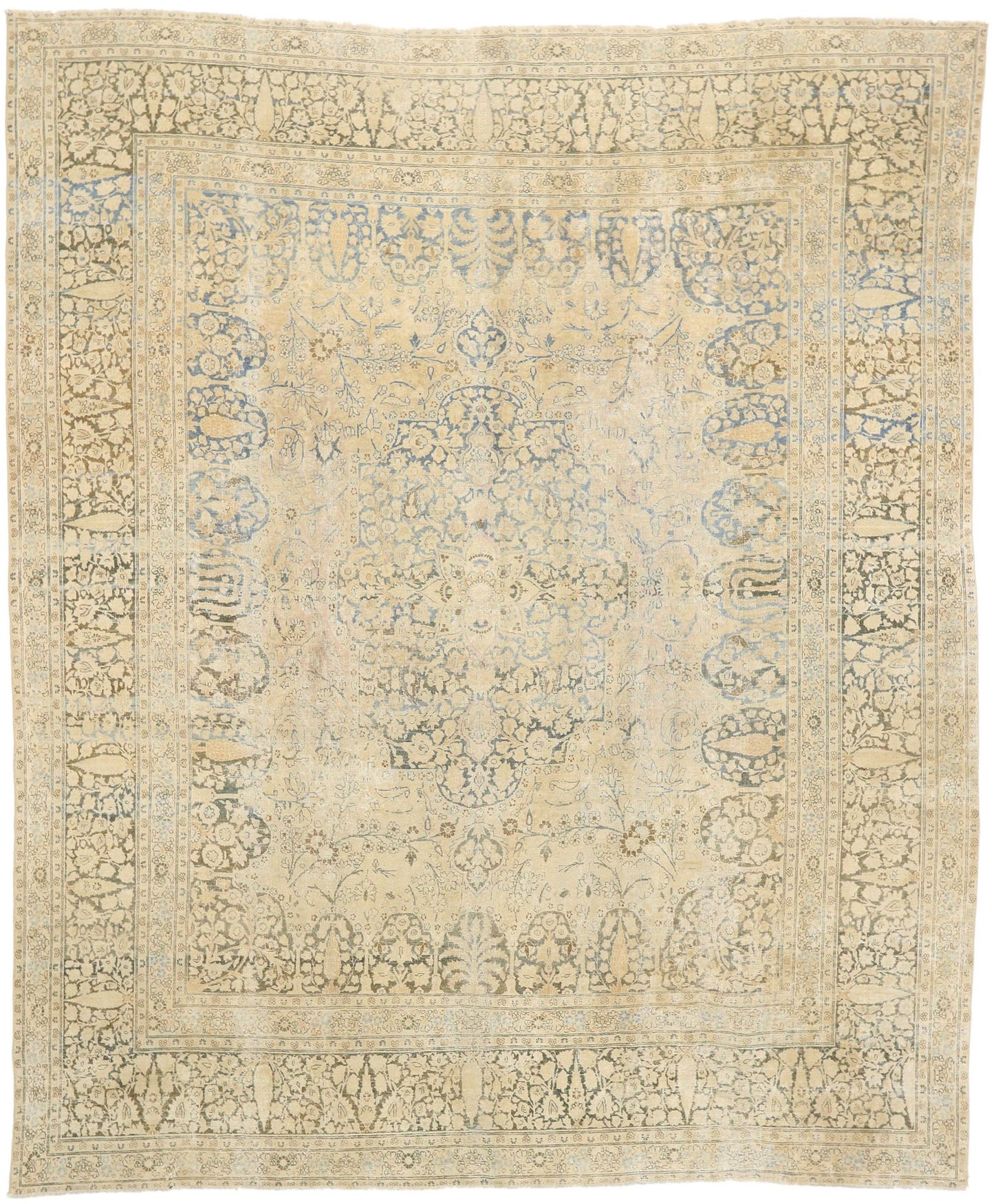 11 x 13 Antique Persian Tabriz Rug 76607