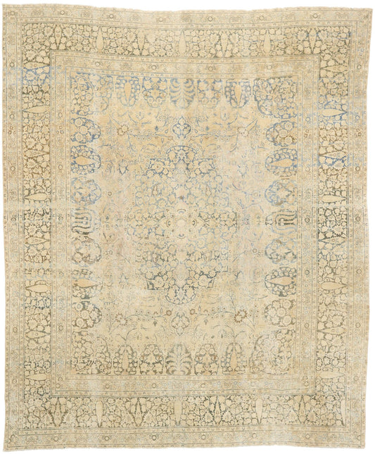 11 x 13 Antique Persian Tabriz Rug 76607