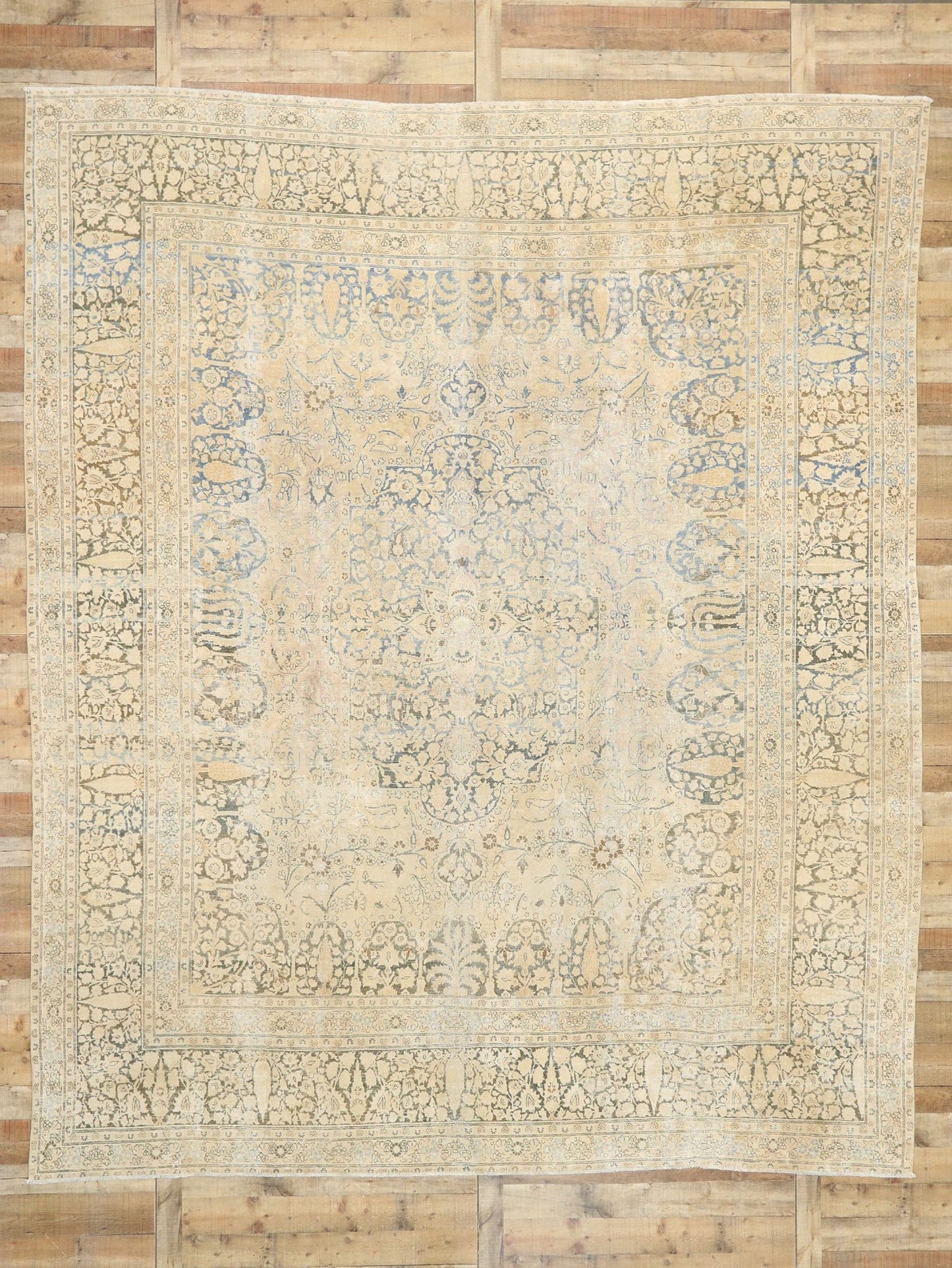 11 x 13 Antique Persian Tabriz Rug 76607