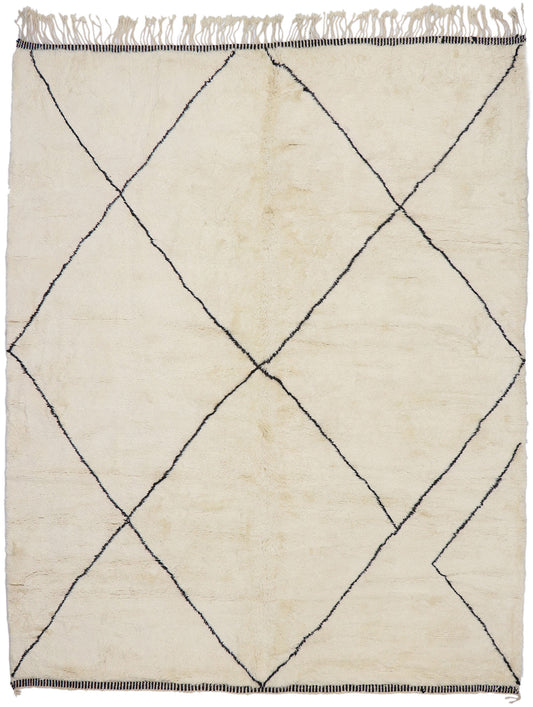 11 x 13 Organic Modern Beni Mrirt Moroccan Rug 21109