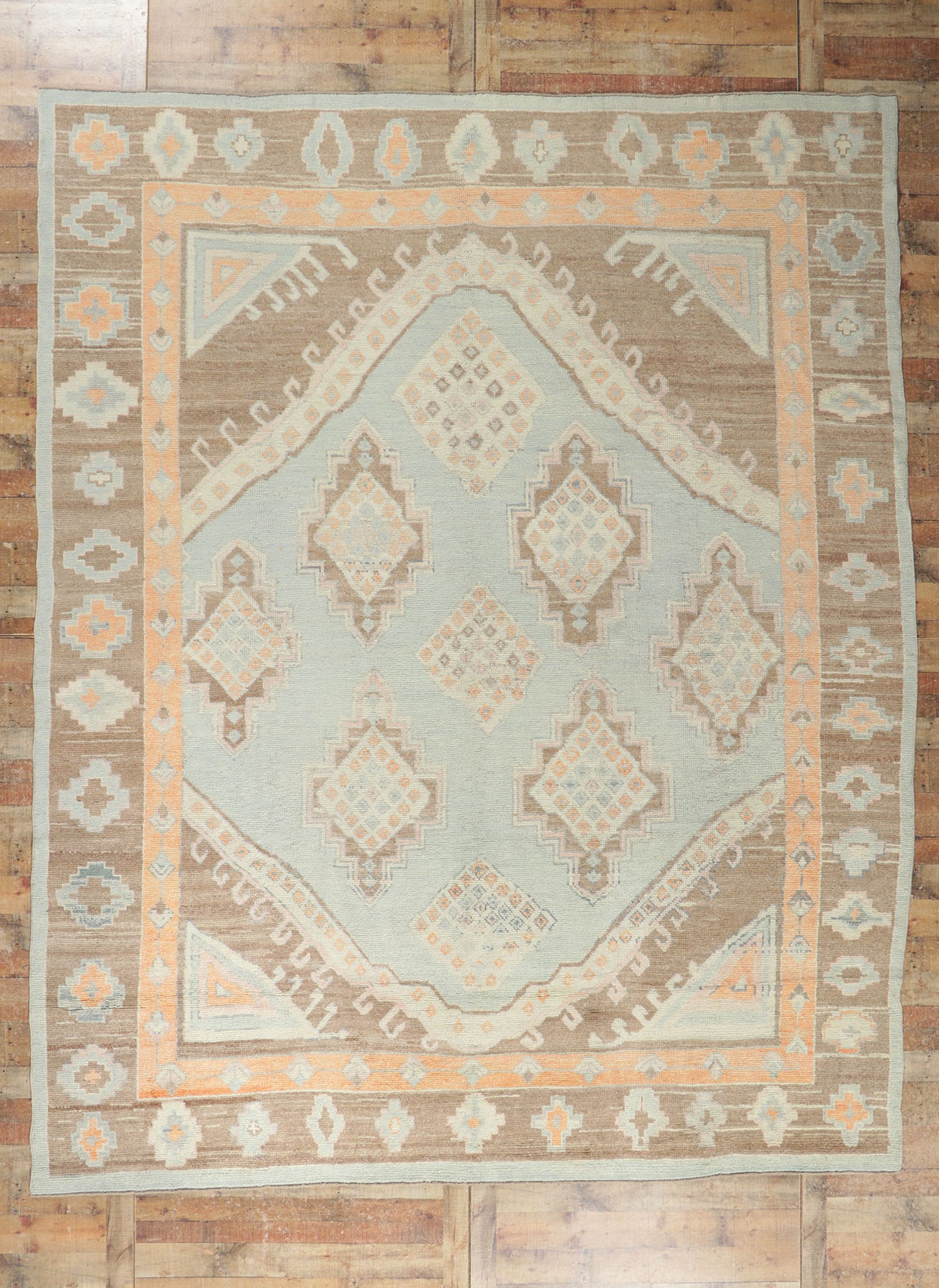 11 x 13 Colorful Turkish Oushak Rug 53603