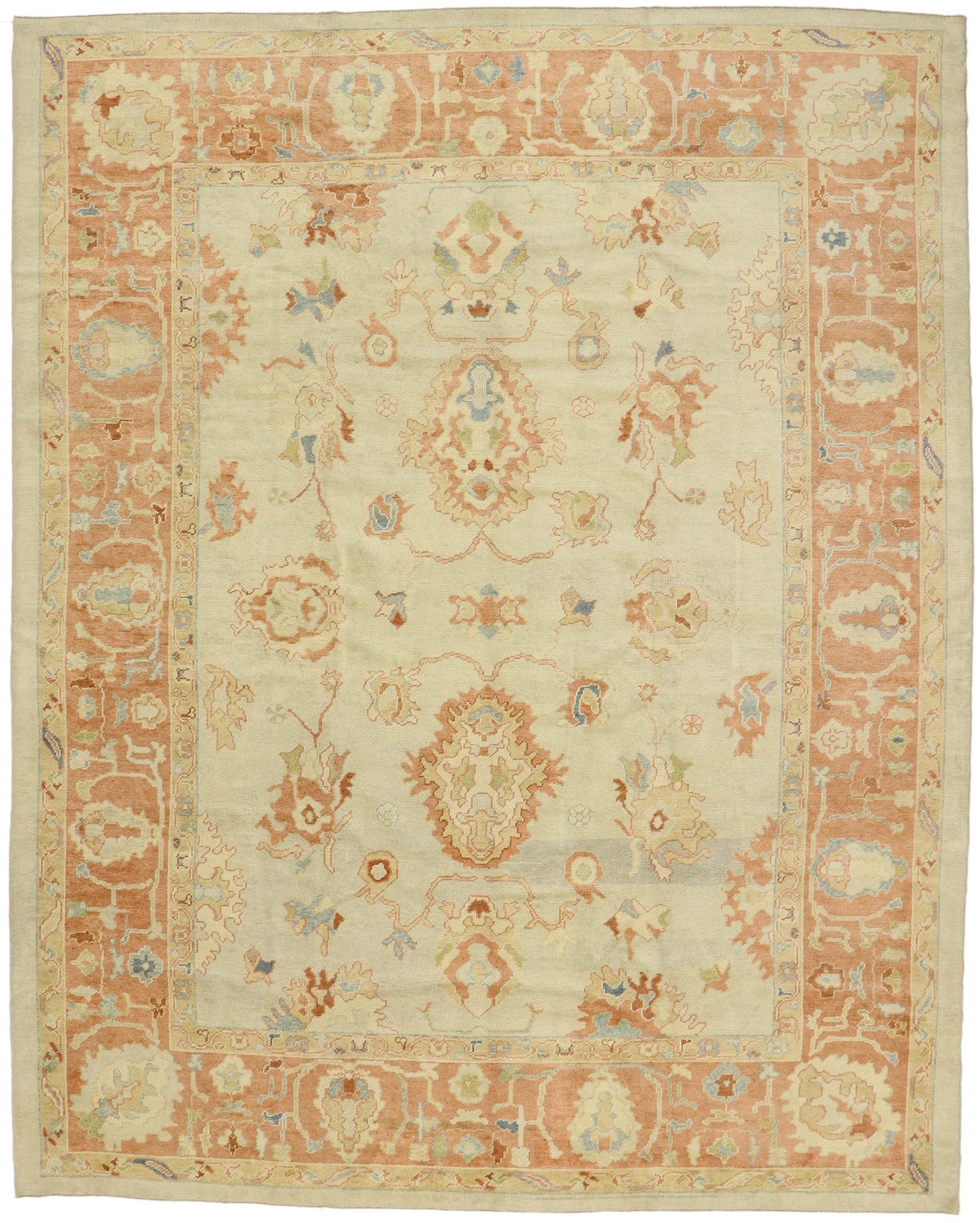 11 x 14 Modern Turkish Oushak Rug 51857