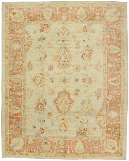 11 x 14 Modern Turkish Oushak Rug 51857