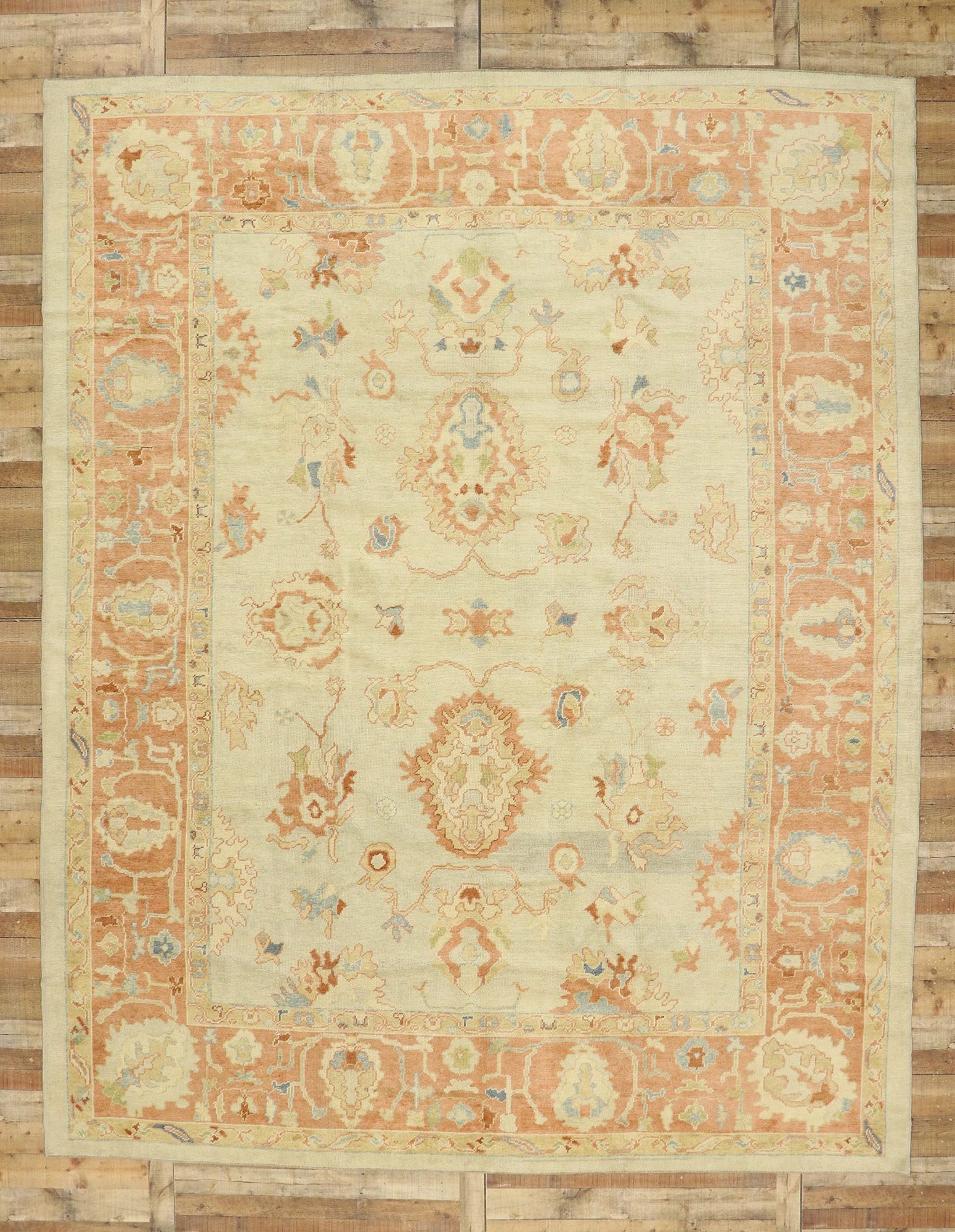 11 x 14 Modern Turkish Oushak Rug 51857