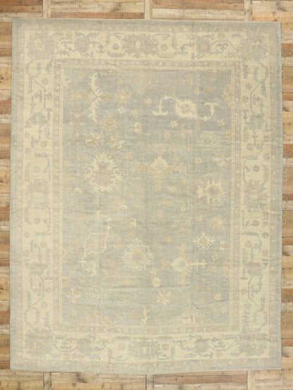 11 x 14 Neutral Turkish Oushak Rug 51859