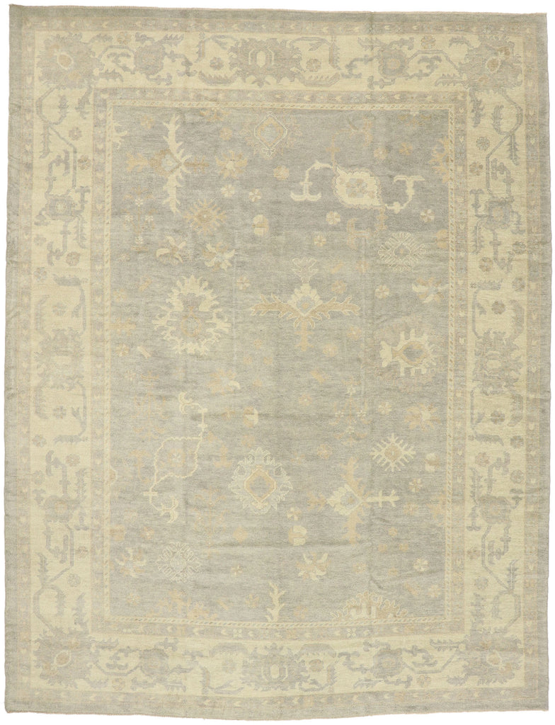 11 x 14 Neutral Turkish Oushak Rug 51859