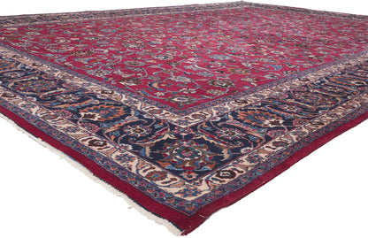 11 x 17 Antique Persian Mashhad Rug 78568