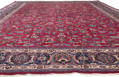 11 x 17 Antique Persian Mashhad Rug 78568