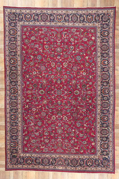 11 x 17 Antique Persian Mashhad Rug 78568