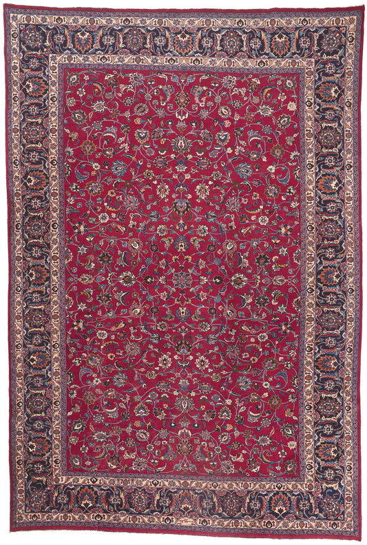 11 x 17 Antique Persian Mashhad Rug 78568