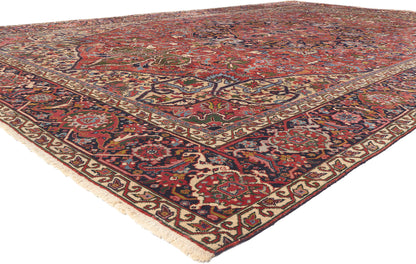 11 x 17 Antique Persian Heriz Rug 78562