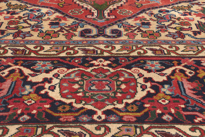 11 x 17 Antique Persian Heriz Rug 78562