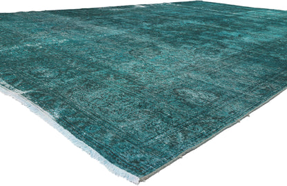 11 x 17 Vintage Persian Overdyed Rug 78584