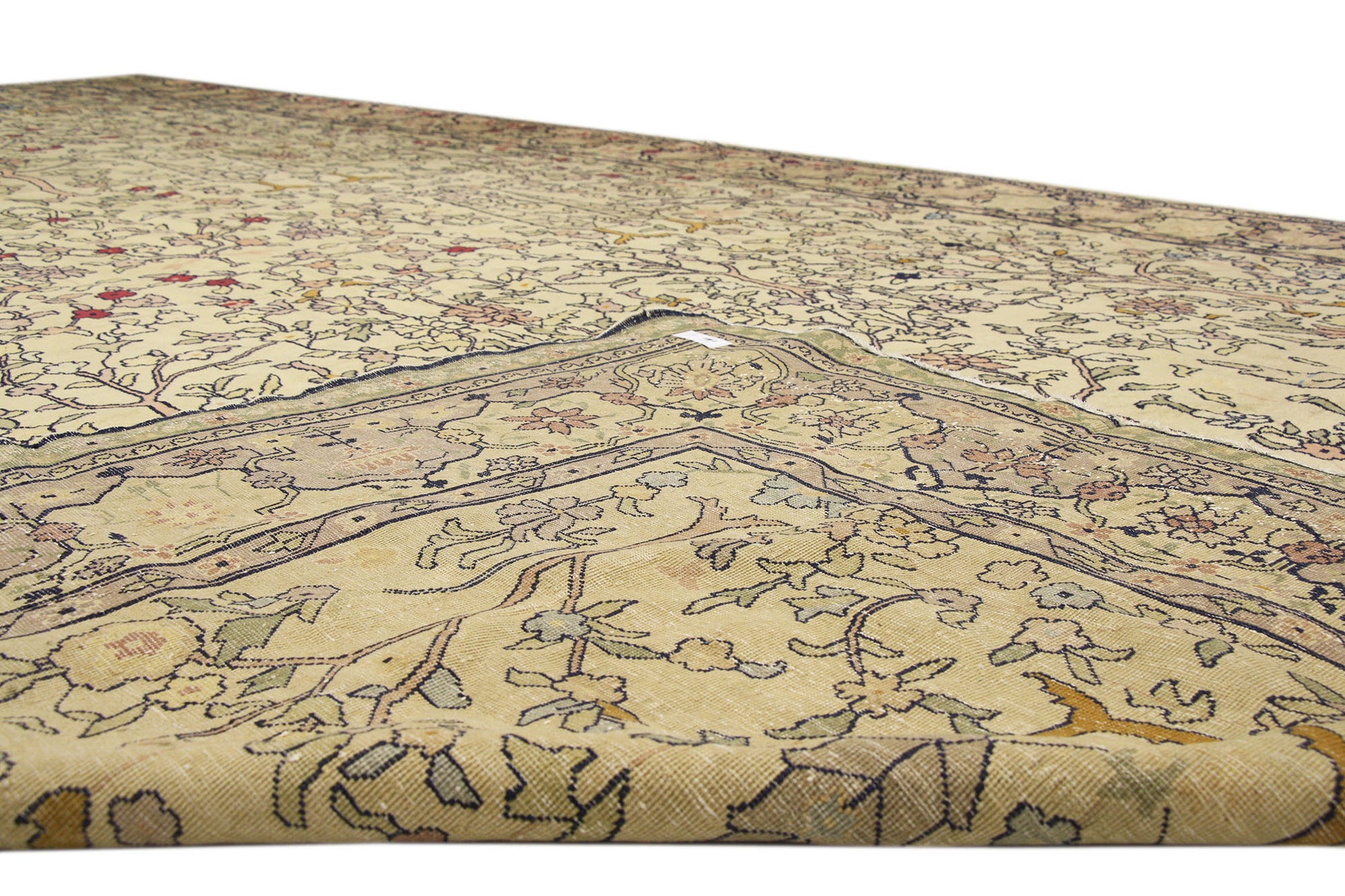 11 x 19 Antique Indian Agra Rug 72912