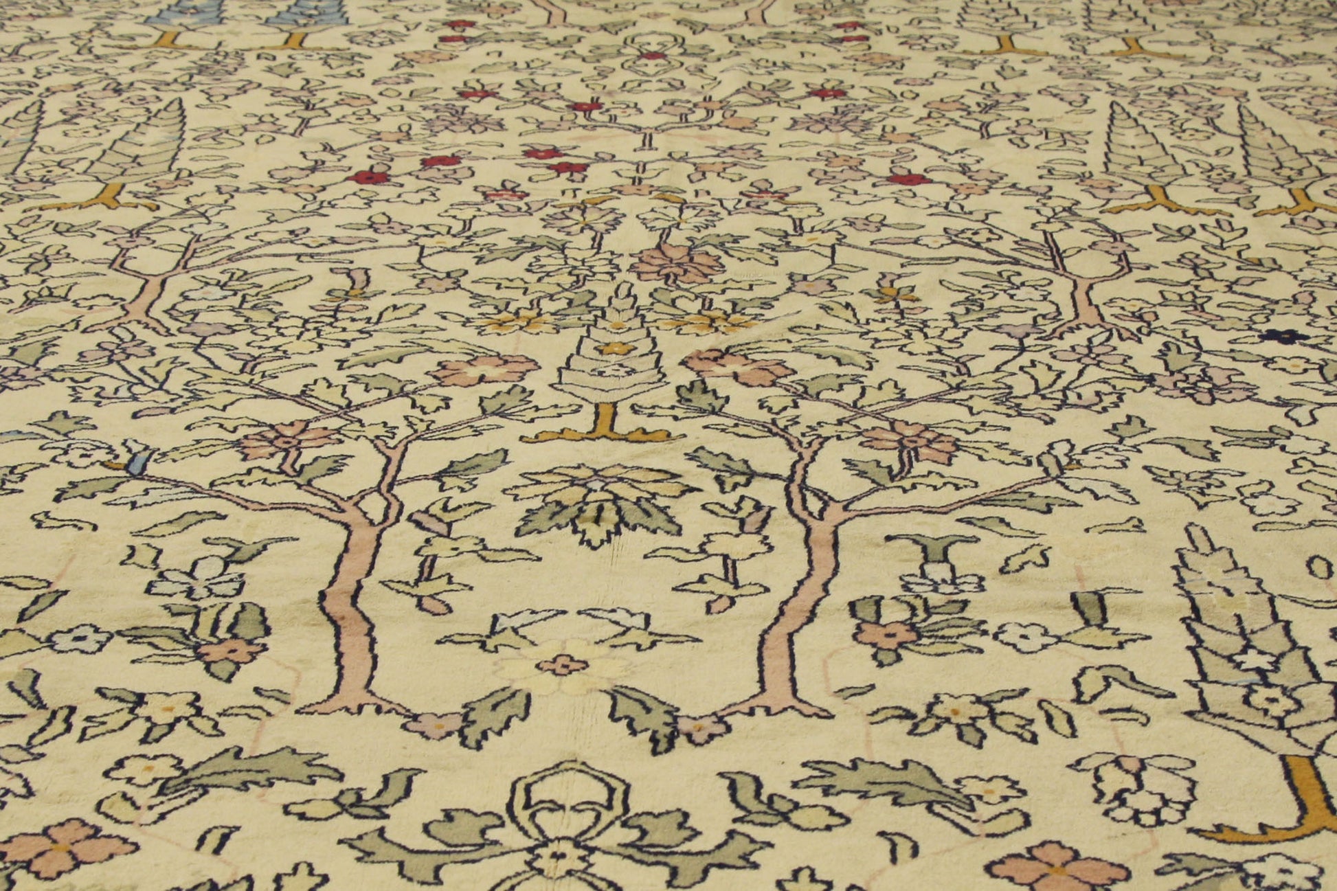 11 x 19 Antique Indian Agra Rug 72912