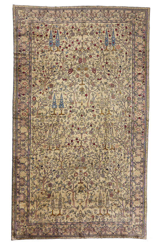11 x 19 Antique Indian Agra Rug 72912