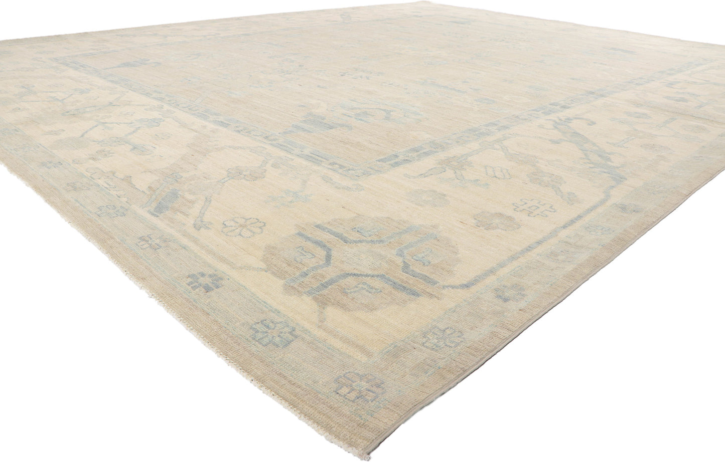 12 x 14 Vintage-Inspired Oushak Rug 80932