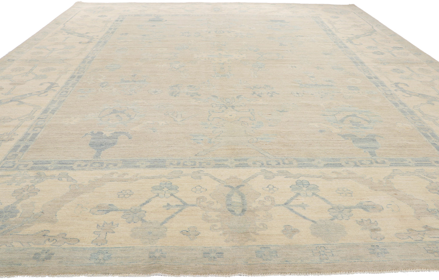 12 x 14 Vintage-Inspired Oushak Rug 80932