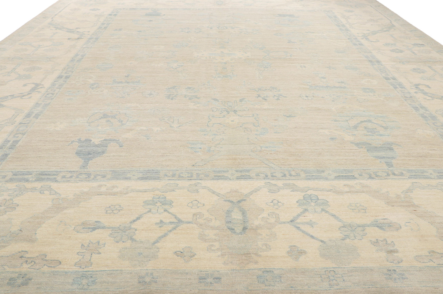 12 x 14 Vintage-Inspired Oushak Rug 80932
