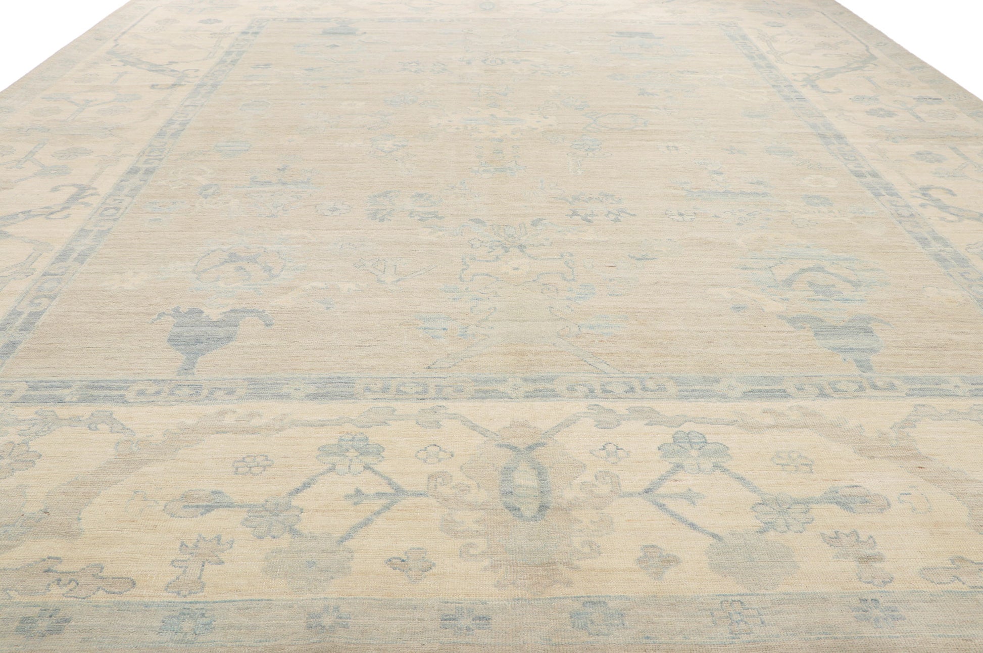 12 x 14 Vintage-Inspired Oushak Rug 80932