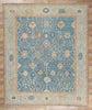 12 x 14 Colorful Blue Oushak Rug 80933