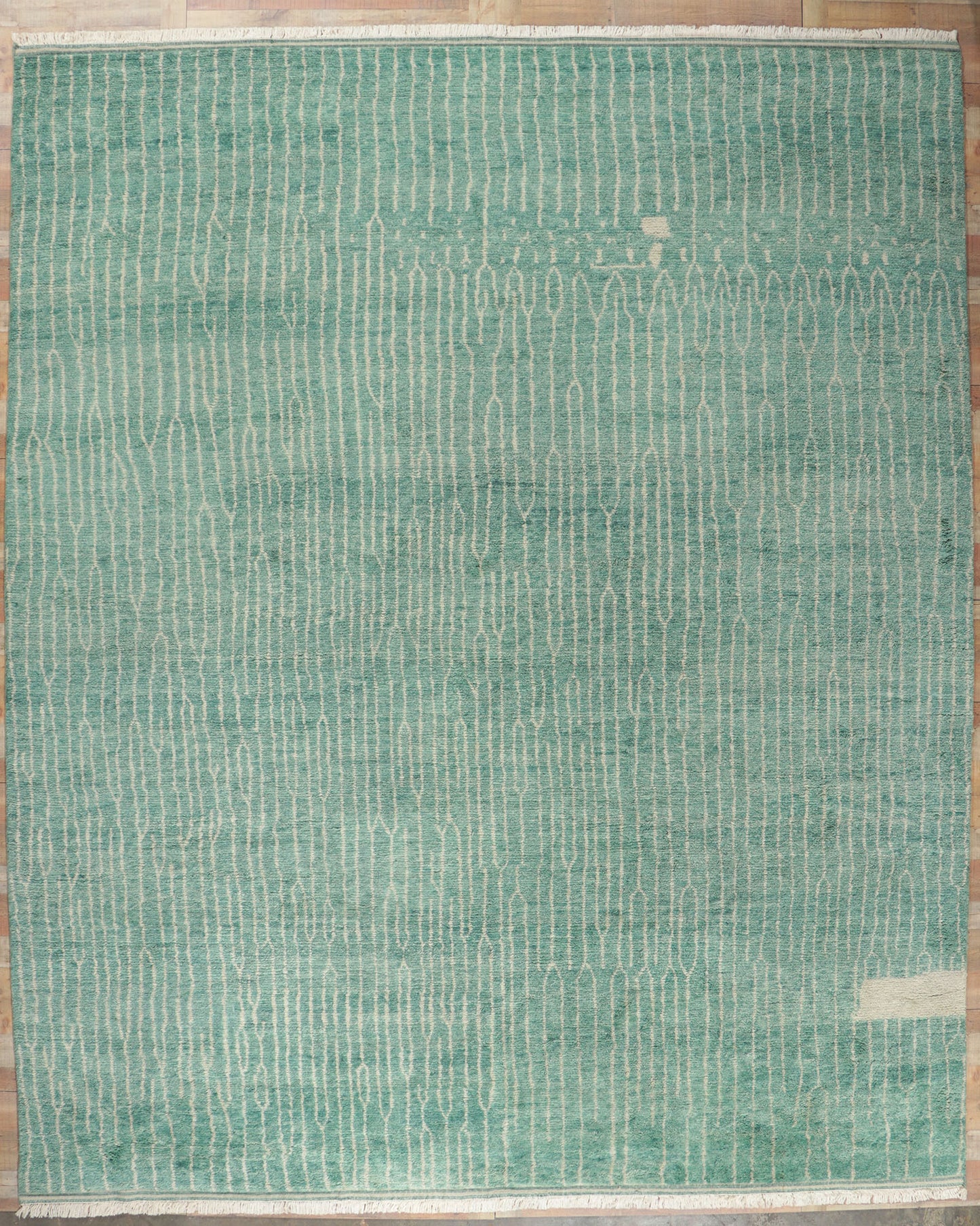12 x 15 Teal Moroccan Area Rug 30770