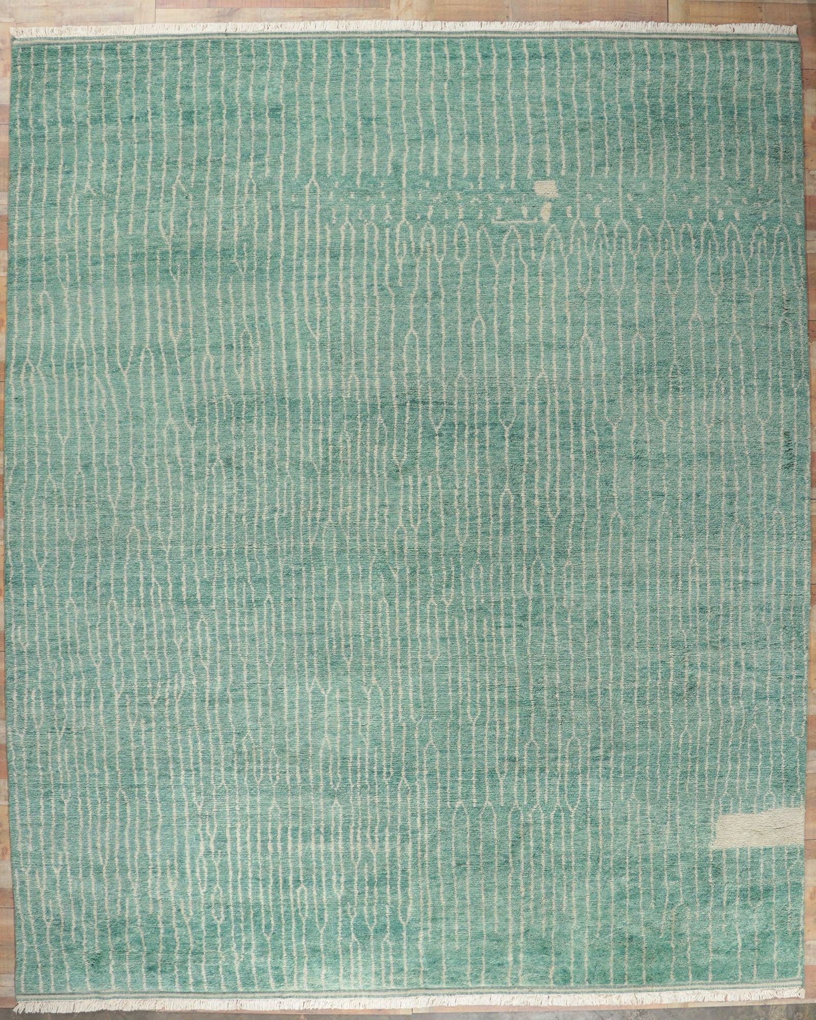 12 x 15 Teal Moroccan Area Rug 30770