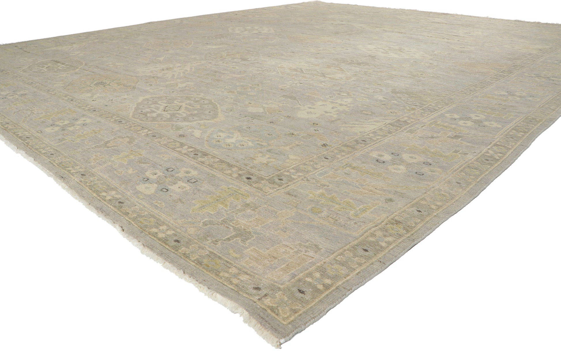 12 x 15 Vintage-Inspired Oushak Rug 30832