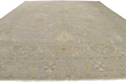 12 x 15 Vintage-Inspired Oushak Rug 30832