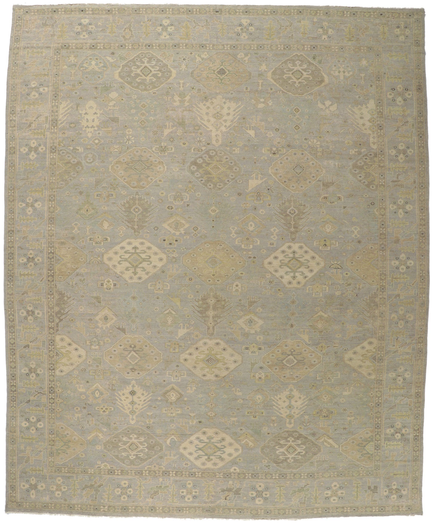 12 x 15 Vintage-Inspired Oushak Rug 30832