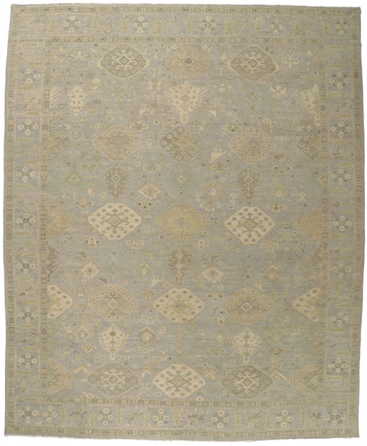 12 x 15 Vintage-Inspired Oushak Rug 30832