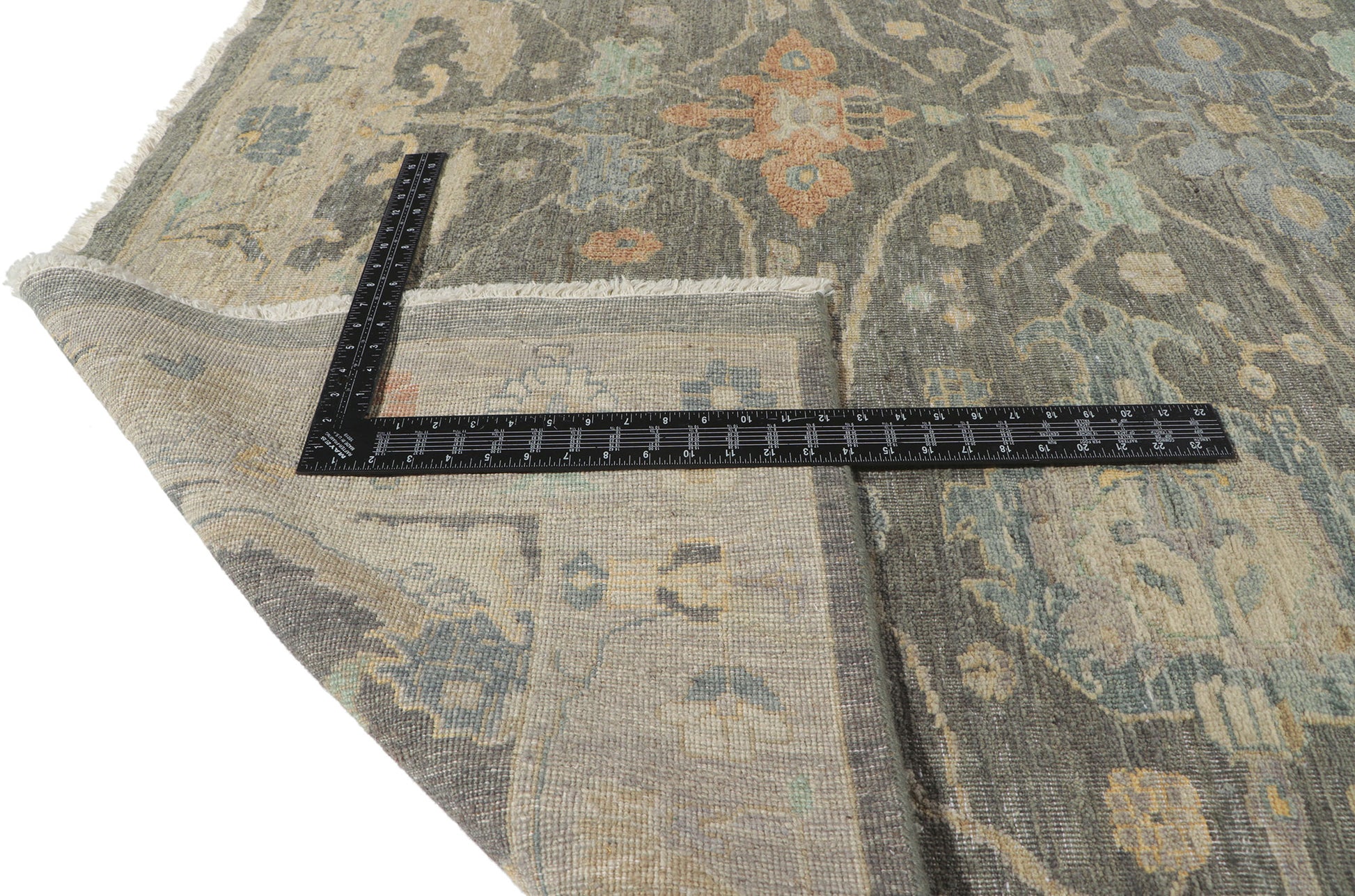 12 x 15 Vintage-Inspired Oushak Rug 30836