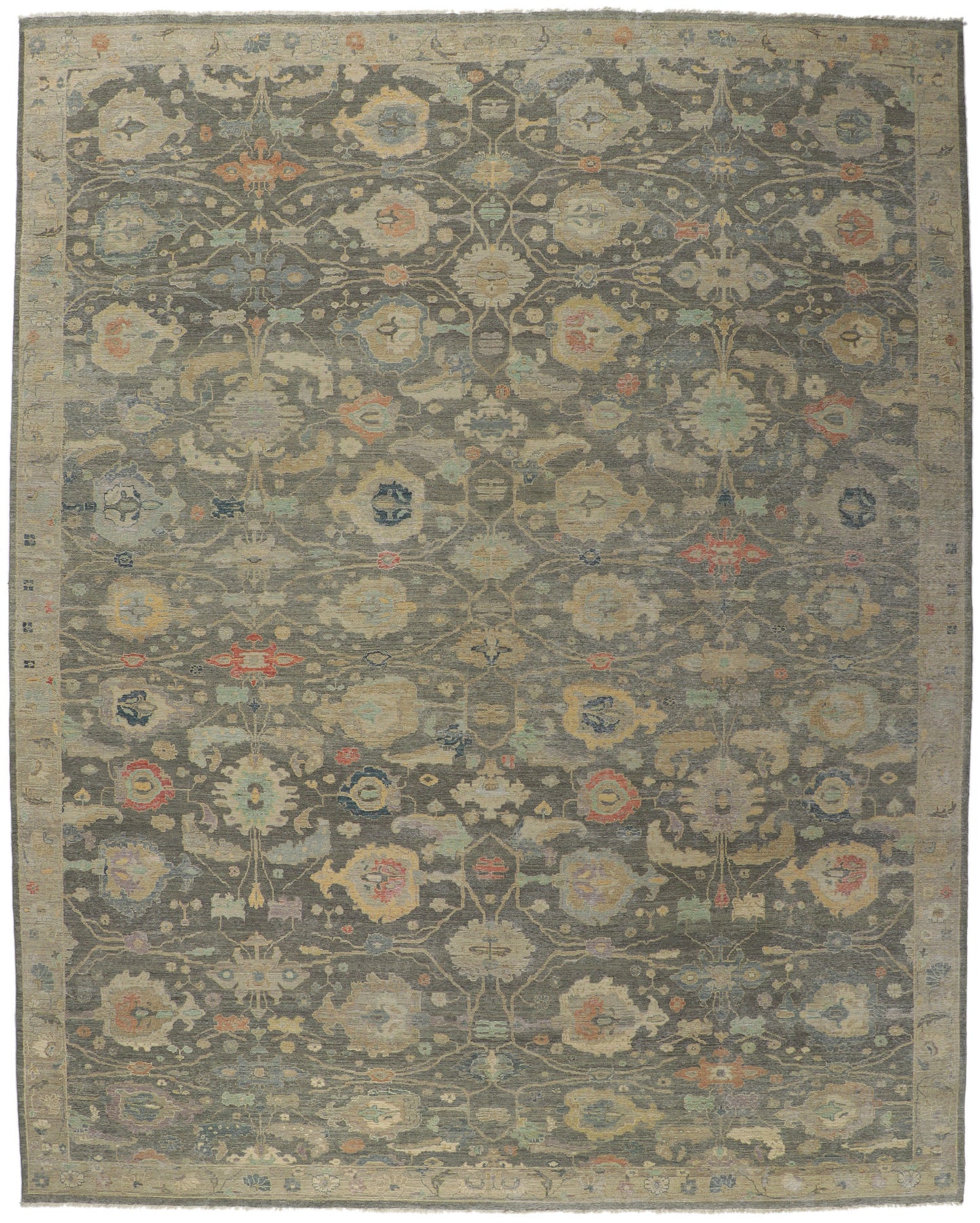 12 x 15 Vintage-Inspired Oushak Rug 30836