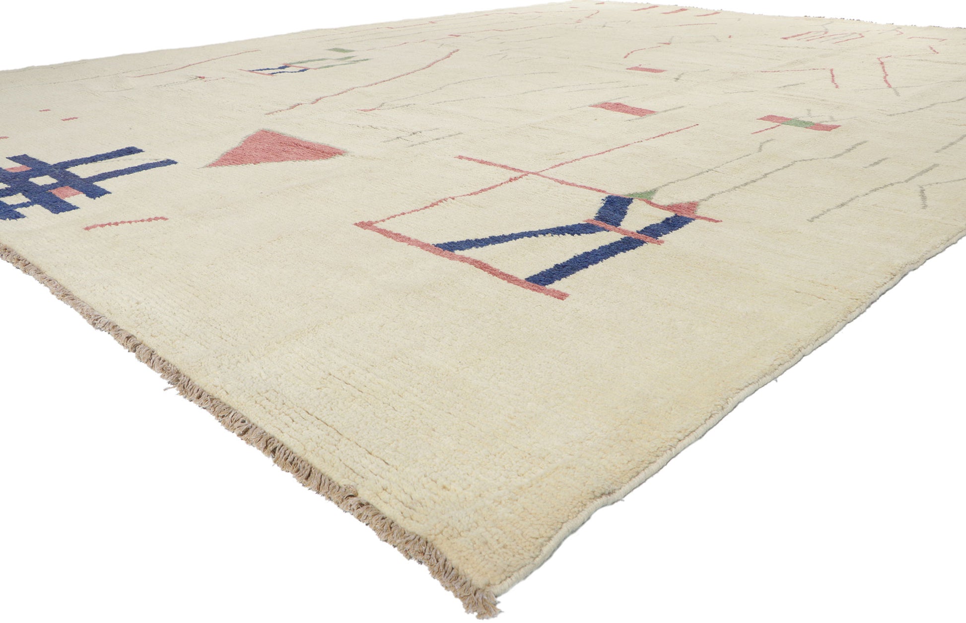 12 x 16 Brutalist Moroccan Area Rug 80694