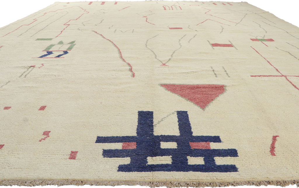 12 x 16 Brutalist Moroccan Area Rug 80694