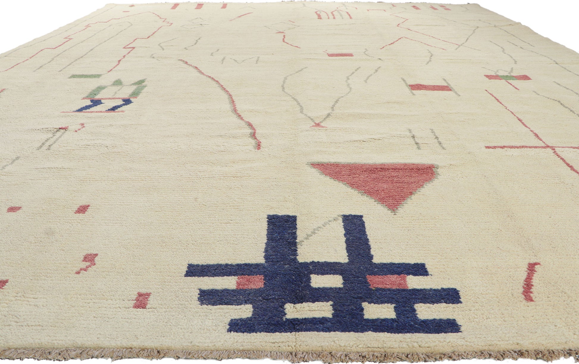12 x 16 Brutalist Moroccan Area Rug 80694