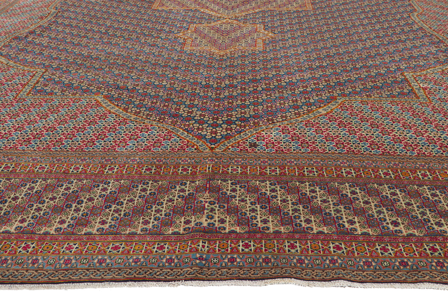 12 x 16 Vintage Persian Kerman Rug 61211