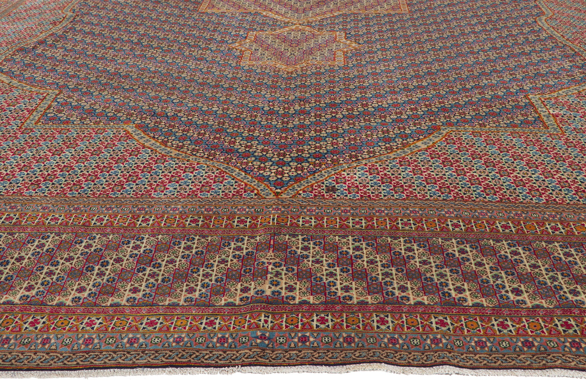 12 x 16 Vintage Persian Kerman Rug 61211