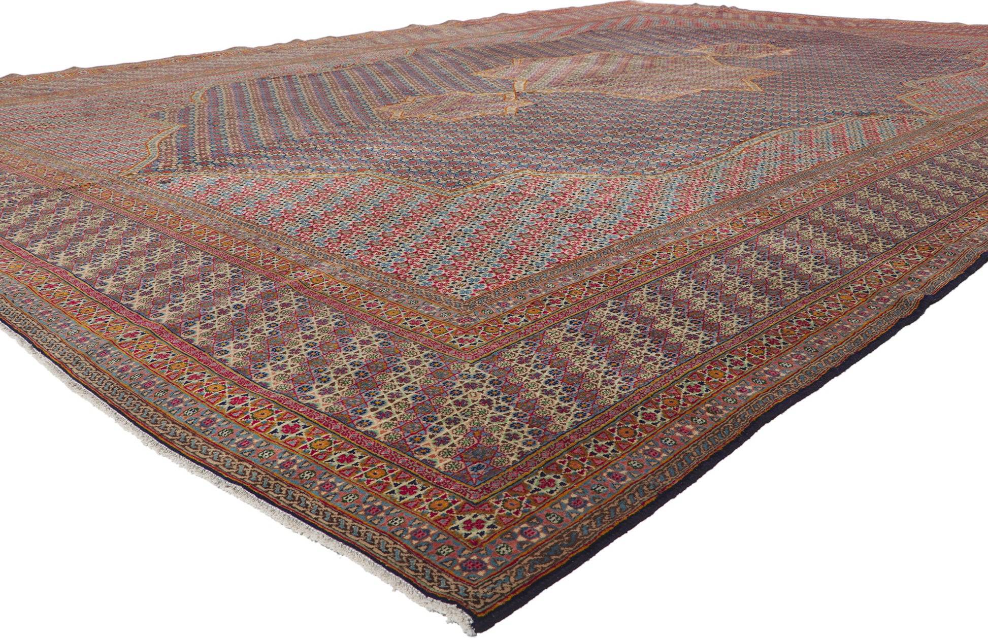 12 x 16 Vintage Persian Kerman Rug 61211