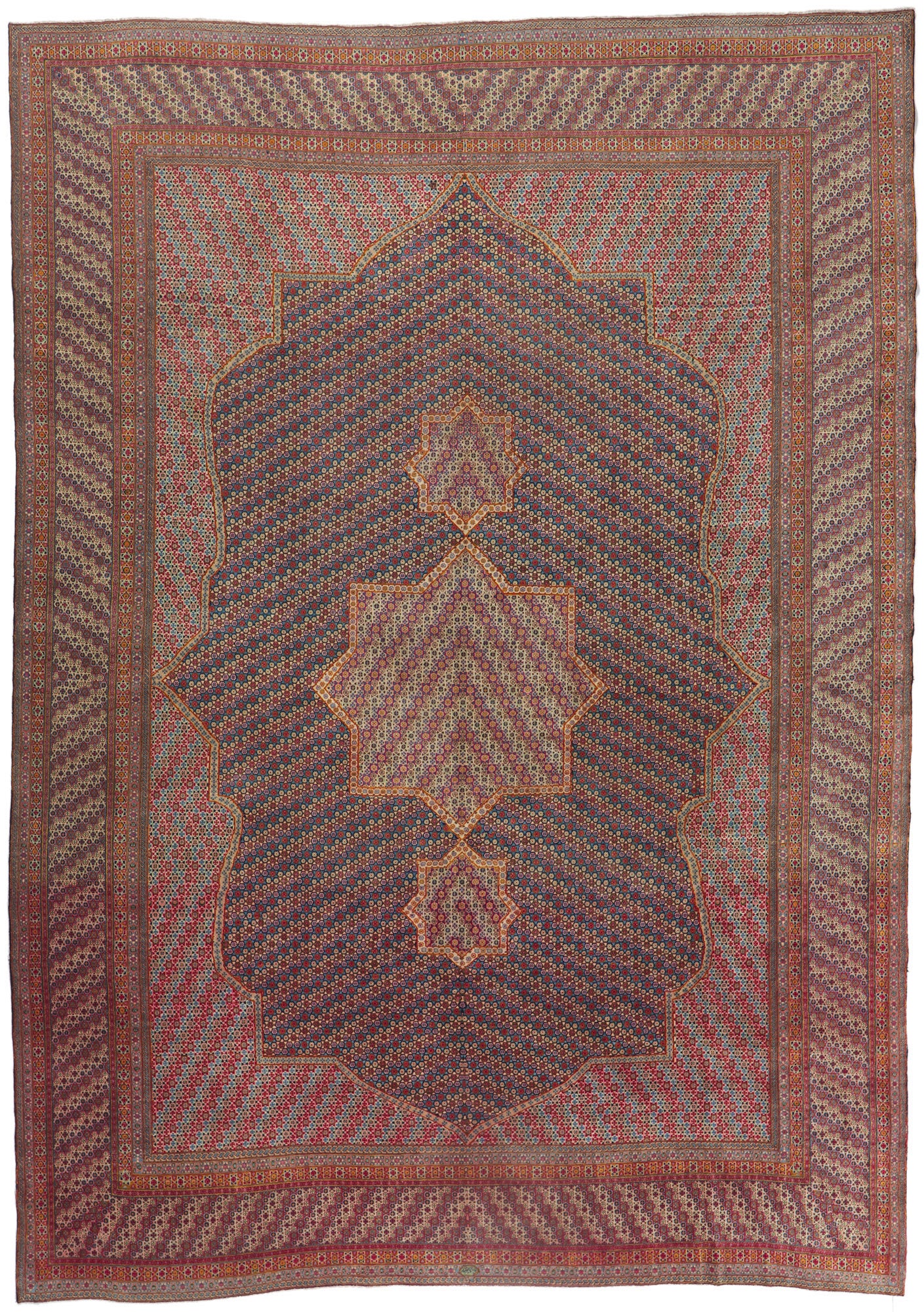 12 x 16 Vintage Persian Kerman Rug 61211