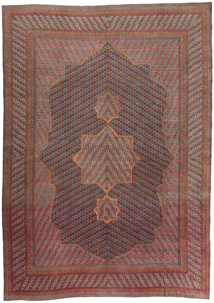 12 x 16 Vintage Persian Kerman Rug 61211