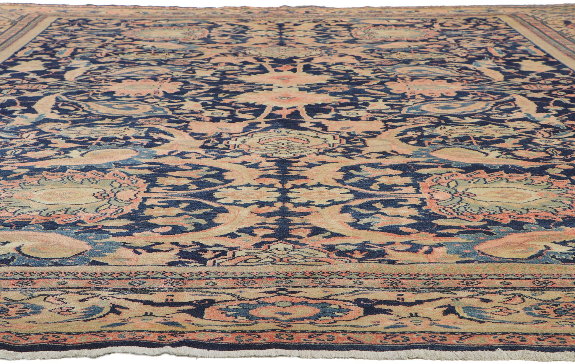 12 x 16 Vintage Persian Mahal Rug 78350